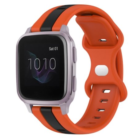 För Garmin Venu SQ 20 mm Butterfly Spänne Tvåfärgad watch