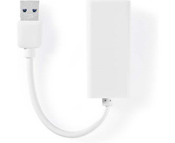 Nedis-USB 3.2 Gen 1 1 Gbps USB-A Male - RJ45 Female 0.20 m-USB-nettverksadapter med USB-A til RJ45 hunn-Computer accessories-Adaptere