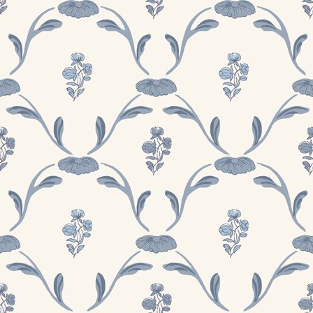 Duro Tapet, Hemmingbo 688-02 Gammalsvenska QuickUp, L, Blå, Färg & tapeter