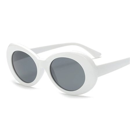 Nya Goggle Kurt Cobain Glasögon Ovala Damsolglasögon Damglasögon Trendiga Vintage Retro Solglasögon UV400 Gafas De Sol