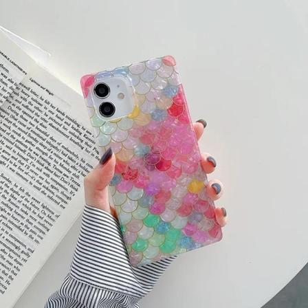 ‘Samsung Galaxy S23 ́ Sjöjungfru fiskfjäll skal pärlemor rektangu multifärg one size