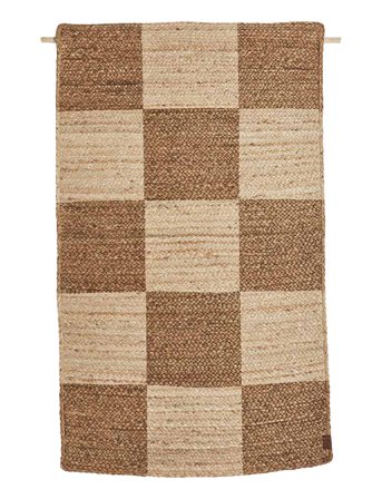 OYOY Living Design Chess Wall & Floor Rug - Beige - 130X80X1CM x 130