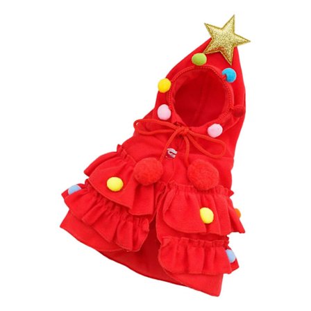 Vihreä joululemmikkiviitta tähtikuvioilla, juhlava pentujen viitta, lämmin talvikoira-viitta pienille koirille ja kissoille, joulupuku