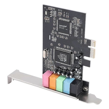 PCIe Lydkort 5.1, PCI Express Surround Kort 3D Stereo Lyd med Høy Lydkvalitet PC Lyd