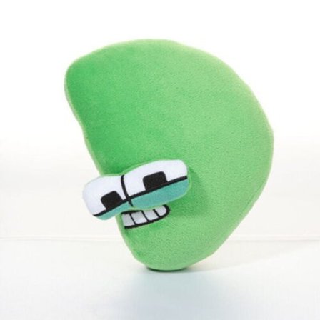 Alfabetlegende-karakterene er plysj kosedyr, plysjdukkeleker W