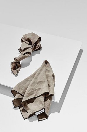 Jotex - Aus Französischem Leinen Im 2er-pack Khakigrün - Bonne-Servietten - Kaufe Pastill - Textilien bei Jotex