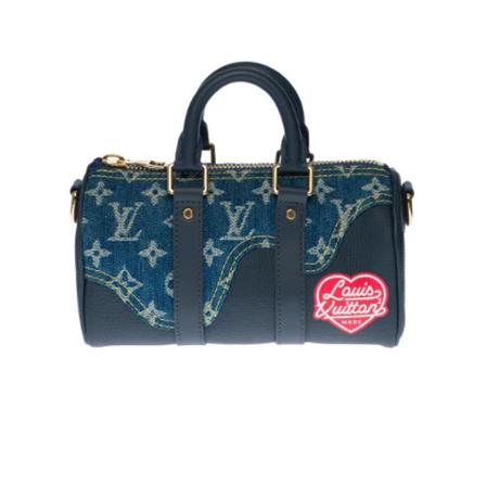 Louis Vuitton Vintage, Pre-owned Denim louis-vuitton-bags Blauw, Dames, Maat:ONE Size