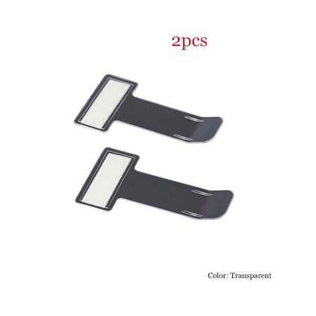 Transparent Bilparkeringstilladelse Holder Klip Bil Regning Billet Holder med Klæbebånd til Bil Forrude Vindue