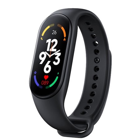 M7 Smart Armbånd Multifunktionel Silikone Dynamisk Farve Stor Skærm Fitness Ur Band Puls Søvnovervågning Sort