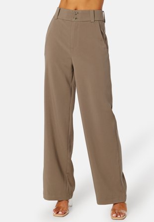VILA Marna HW RX Pants Walnut Klær