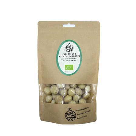 Powerfruits Økologiske Macadamianøtter 1000 g
