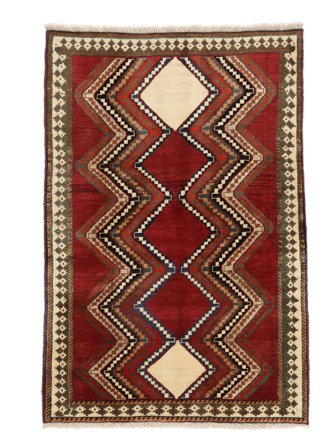 Ghashghai Fine Vloerkleed Oosters Donkerrood/Zwart (Wol, Perzië/Iran)