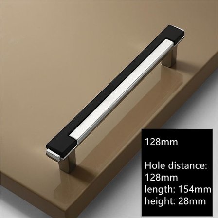 10 kpl Modernit laatikon nupit ja kahvat Muodikkaat kaapin kahvat Sinkkiseos Vaatekaapin kahva Kaapin ovi 128mm