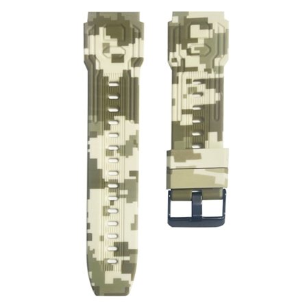 Armband För Garmin Fenix ​​7 / 7 Pro / 6 / 5 22 mm silikon - Militär Gul