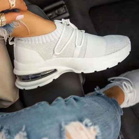 Kvinder Jogging Sports Sneakers Trainers Sok Sko