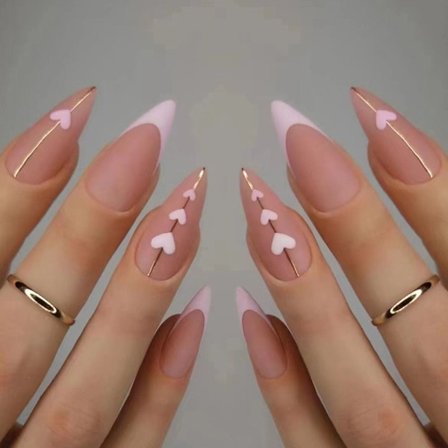 24 stk falske negler lange W312 W312