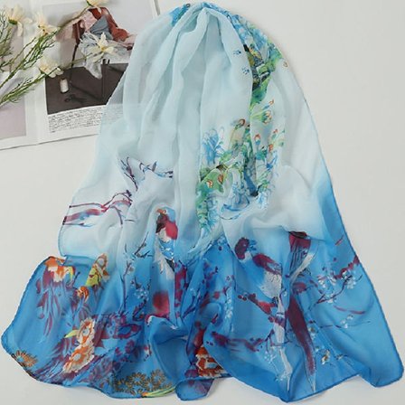 Beach Shawl Chiffongscarf för damer H H
