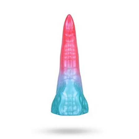 Alien Beast Cyan Rainbow Dildo 20,8 cm - Sexleker Vuxen: Vibrator, dildo & massajestaver