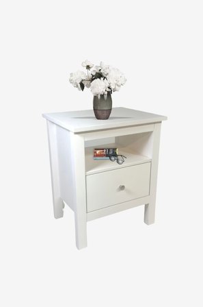 Wood Furniture - Sidebord Vesa - Hvid - Sengeborde - Fra Homeroom