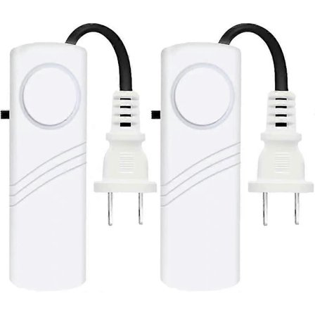 2 stk Strømsvigt Alarm, Automatisk Strømafbrydelsesalarm, 80db LED-indikator Smart Alarm Advarsel Sirene (kræver AAA-batteri, ikke inkluderet [DB]