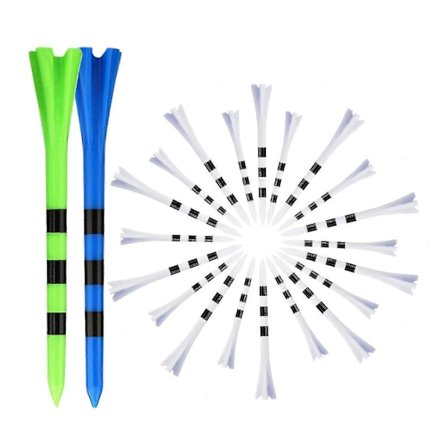 80 kpl Muovisia Golf-tiitä Vähentää Kitkaa Sivukierrettä 5-haarainen Golf-tii Erinomainen Kestävyys ja Pisto