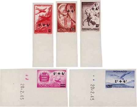 Monaco - YT NDPA8-12 - Utakket - Postfrisk