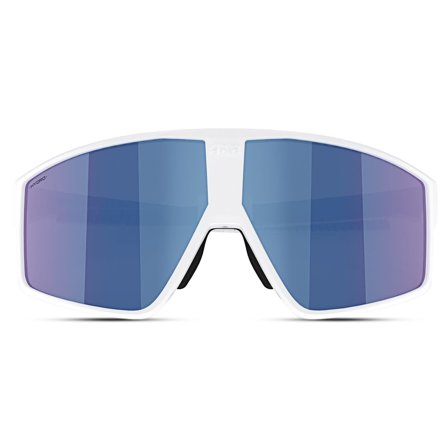 White & Blue Wrap-Around Sunglasses | Bliz 0ZB7016 for Men - Sports sunglasses