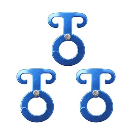 3 ST Teltlinespænder Vindlineophæng BLÅ Blå[XJ]