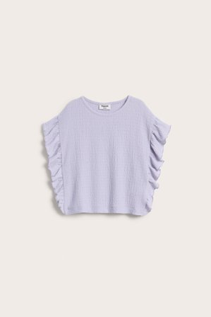 Kappahl | Tekstuuripintainen röyhelöpaita | Violetti