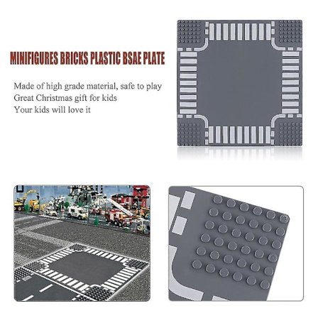Vejplade Byggeklodser Dele Minifigurer Klodser Plastik Bsae Plade Legetøj
