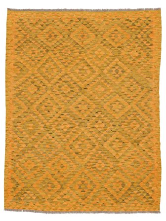 Tapete Oriental Kilim Afegão Old Style 155X201 Castanho/Laranja (Lã, Afeganistão)