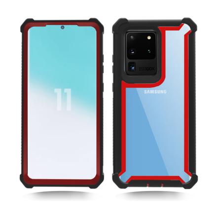 Gjennomtenkt slitasjebestandig deksel - Samsung Galaxy S20 Ultra Svart/Röd