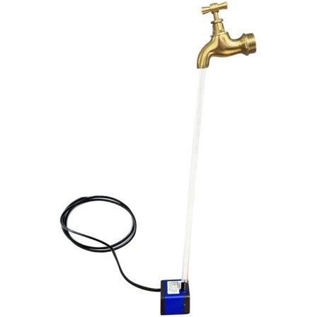 Usynlig springvand, magisk vandhane, flydende vandhane guld