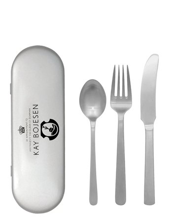 Kay Bojesen Rejsesæt, 3 Dele - Silver - ONE SIZE