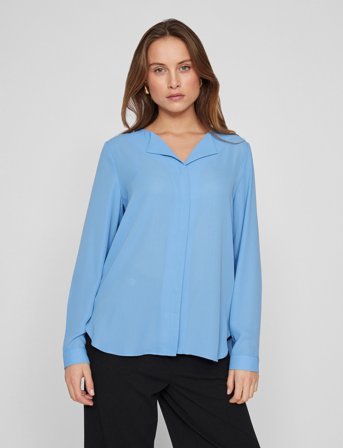 Vila Vilucy L/S Shirt - Noos - Blue - M