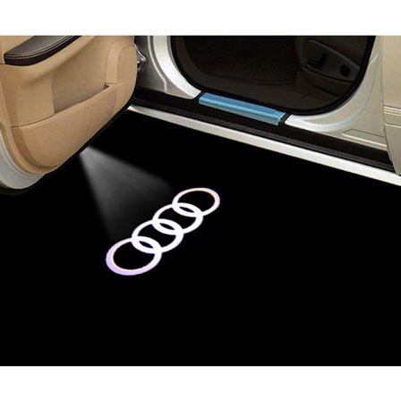 Egnet til Audi Aodi velkomstlys A4LA5A6L atmosfærelys A7A8LQ3Q5Q7 dørlaserprojektionslys (2-pak)