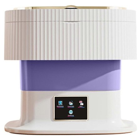 Mini Tvättmaskin, 10L Portabel Tvättmaskin och Torktumlare Lämplig för Lägenheter, Studenthem, Hotell EU-kontakt