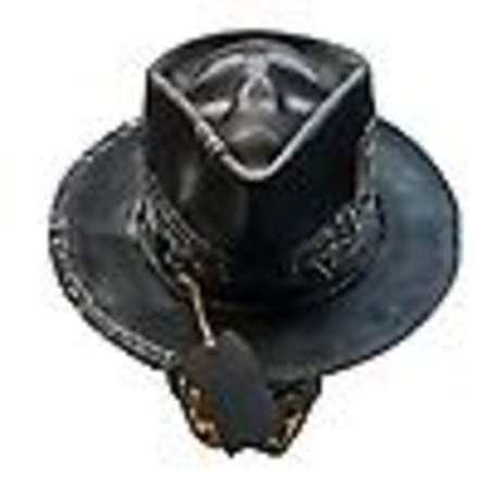 Cowboyhat til mænd i punk-stil - Western Cowboyhat med kranie