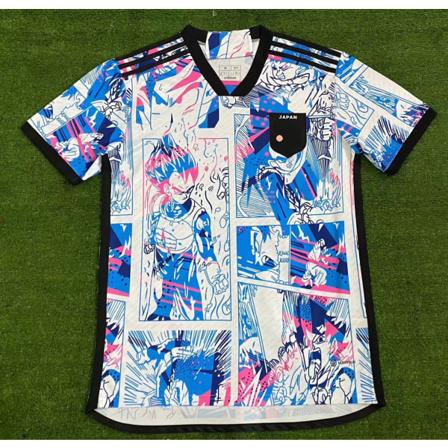 Japan Jersey Men 22-23 Hjem Spesialutgave Samurai Sakura Comic Fotballskjorte 12 S