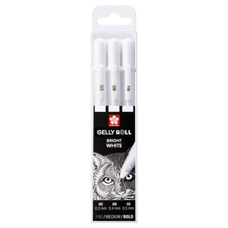 Sakura Gelly Roll Basic White 3-pack