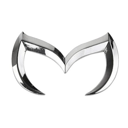 Sølv Evil M-logo emblem merke klistremerke for Mazda alle modeller bil karosseri bakre bagasjerom klistremerke navnplate