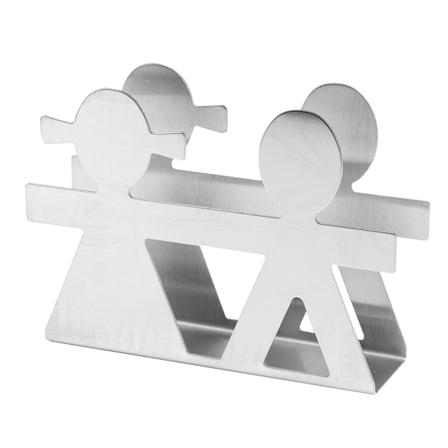 Serviettholder i rustfritt stål, moderne serviettholder, borddekorasjon, Lover Style