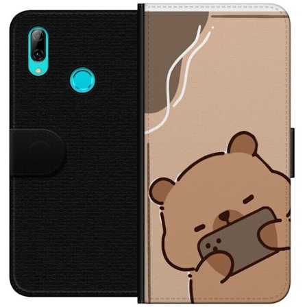 Kompatibel Tegnebogsetui til Huawei P smart 2019 Dovne Bjørn Afslappet Tilstand