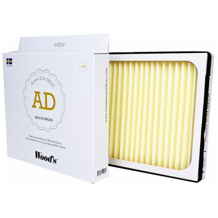 Woods Active ION HEPA-filter til AD20/AD30, Indeklima