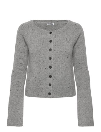 Weekday Buttoned Woolblend Cardigan - Grey - XS