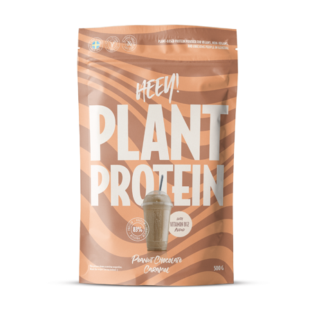 Heey! Vegansk Proteinpulver, Peanut Chocolate Caramel, 500 g