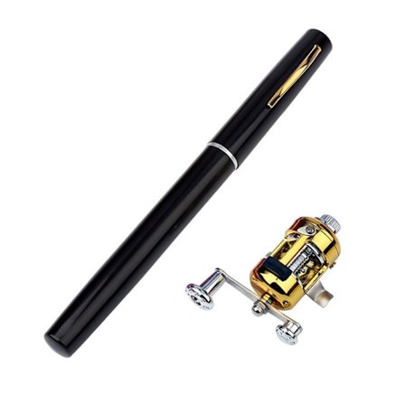 Outdoor Stream Portable Pocket Teleskopisk Mini fiskespö stång