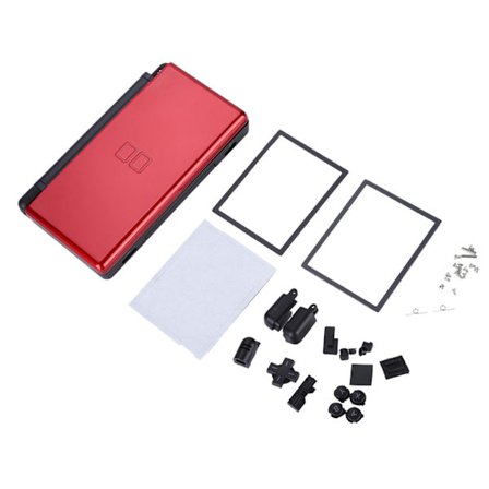 Full Repair Parts For Nintendo DS lite Replacement Kit Housing Shell Case (Rød)