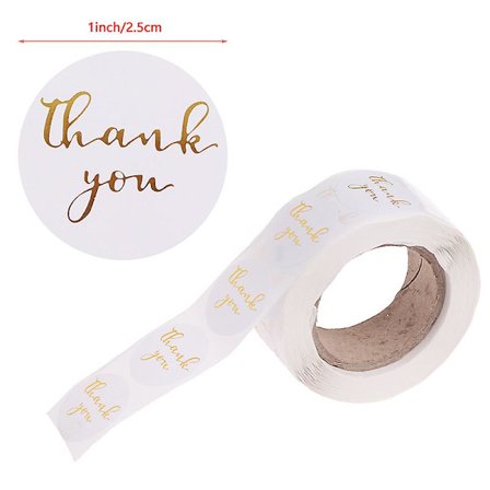 500 st/rulle Runda Tack Etiketter Försegling Etiketter Scrapbooking Z