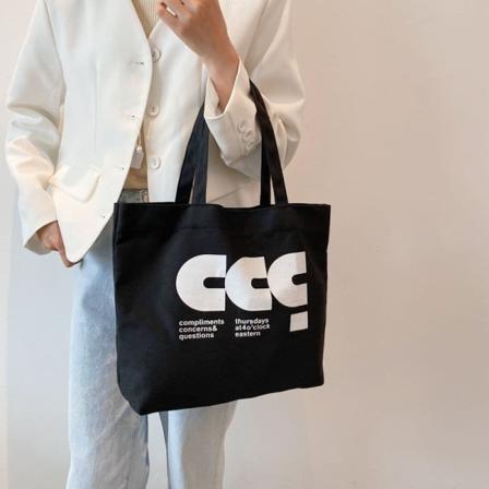 CCC Bokstav Canvas Handväska Enstaka Axelväska för Kvinnor Kvinnlig Hållare